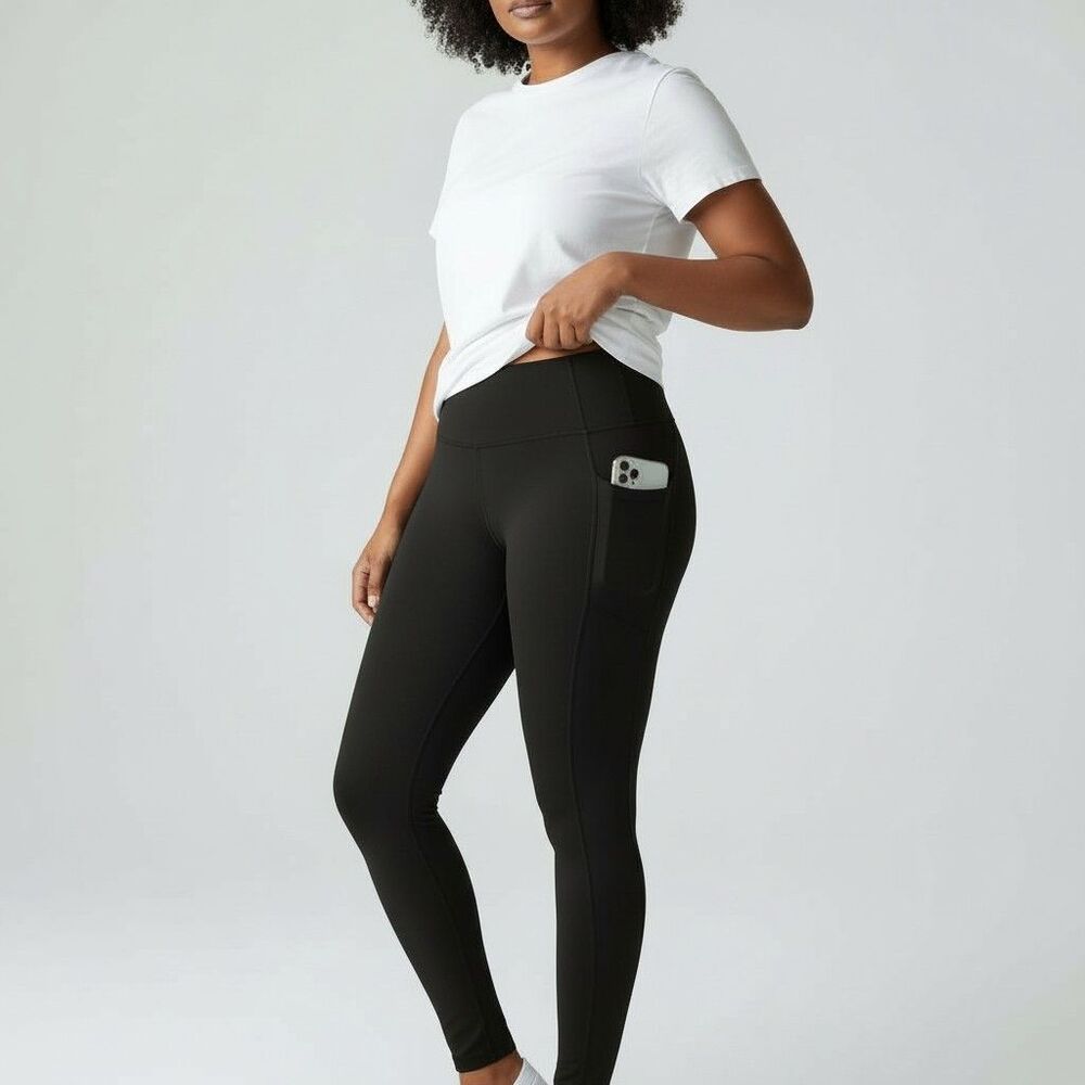Victoria's Secret On Point High Rise 7/8 Length Leggings Women's Black Quick Dry